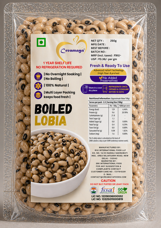 Cooked Lobia (Cow Peas)